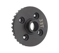 RC Diff Gear RC Anneau avec Haute Résistance et Pignon Acier Stable Faible Bruit Anti-déformation Durable pour Remplacement (33T/12T)