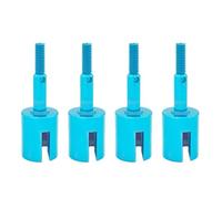 RC Différentiel Coupelles pour Tamiya pour TT01 TT01E pour TT02 pour TT02B 51006 9005713 1/10 4 Pièces Essieux Alliage D'aluminium Tasse De Roue Mise À Niveau Voiture RC Chenilles(Blue)
