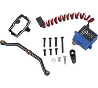 RC Digital Servo Réducteur en alliage d'aluminium 7 kg Kit moteur avec montage -support -raccord bras pour TRAXXAS TRX4M 1/18 Crawler Car