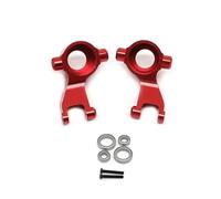 Rc Direction Tasse Pour Arrma Pour Senton Pour Vorteks Pour Typhon Pour Rock 1/10 Couple De Direction Avant En Métal Pour Voiture Télécommandée Et Accessoires De Mise À Niveau Remplacement(Red)