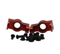 Rc Direction Tasse Pour HPI Venture FJ Pour Cruiser 1/10 2 Pièces Alliage Bras De Fusée De Direction Essieu Boîtier D'extrémité Ensemble Rc Modèle Voiture Chenille Accessoires(Red)
