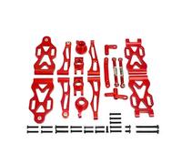 Rc Direction Tasse Pour SCY 16101 16102Pro 16103 1/16 Bras De Suspension En Alliage D'aluminium Pour Siège Ensemble De Coupelles De Direction Accessoires De Mise À Niveau Pour Voiture RC(Red)