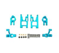 Rc Direction Tasse Pour WLtoys 12428 FY-03 Q39 1/12 Coupelle De Direction Avant En Métal C Pour Ensemble Bras Oscillants Pièces Et Accessoires De Voitures RC Mises À Niveau Remplacements(Blue)