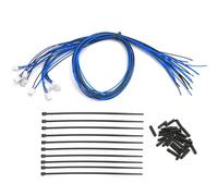 Rc éClairage Voitures Sur Pour Tamiya Pour Scania 770S R620 Pour Volvo Pour Benz Pour Man 1/14 Système D'éclairage PH2.0 Câble De Raccordement Extensible Pièces Camions Télécommandés(Blue)