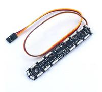 Rc éClairage Voitures Sur Pour Tamiya Pour Volvo F16 56362 750 8X4 1/14 RC Truck Le Voyant D'avertissement De Toit Lumières D'ingénierie Accessoires De Voiture De Dépanneuse Lourde