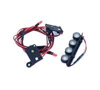 Rc éClairage Voitures Sur Pour Traxxas Pour TRX4-M K10 1/18 Feux Avant Et Arrière Éclairage Rond De Toit Accessoires De Mise À Niveau Pour Voiture Sur Chenilles RC Pièces De Rechange(With roof light)