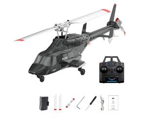 RC ERA A61 Air-Wolf Hélicoptère radiocommandé à l'échelle 1/52 2,4 G 4 canaux avec télécommande de démarrage à une touche pour adultes et débutants