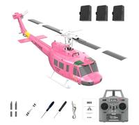 RC ERA C032 UH-1 Huey Hélicoptère RC avec gyroscope 6 axes, échelle 1/48 2,4 G 6 CH Flybarless 3D/6G hélicoptère RC avec maintien d'altitude et flux optique - RTF