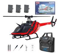 RC ERA C138 Bell 206 RC Hélicoptère Jouet à l'échelle 1:30 6CH 6 axes Gyro Flybarless Sans Aileron Télécommande RTF Avion avec maintien d'altitude et positionnement du flux optique
