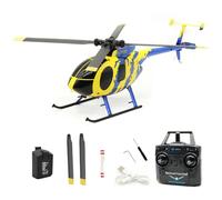 RC ERA C184 MD500 Hélicoptère radiocommandé, moteur sans balais 2,4 G, 4 canaux, avec gyroscope et positions optiques, cadeau de modélisme pour adultes