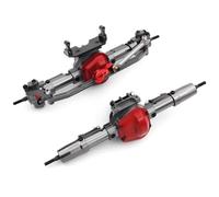 RC Essieu arrière Avant pour Axial pour SCX10 1/10 Essieux Avant Et Arrière Voiture Télécommandée Adaptateur Servo Métallique CNC De Type Chenille Mise À Jour Accessoires RC(1set)