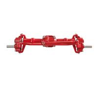 RC Essieu arrière Avant pour MN pour MN82 LC79 pour MN78 98 99SV2 Modèle 1/12 Ponts De Portes Avant Arrière Entièrement Métalliques Accessoires pour Voiture Télécommandée(Red,Front)