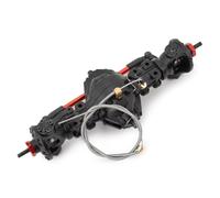 RC Essieu arrière Avant pour Tamiya 1/14 CNC Alliage Métallique Avant Arrière Différentiel Moyen Essieu Engrenage Intégré RC Remorque Tracteur Camion Pièces De Mise À Niveau(Front)