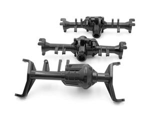 RC Essieu arrière Avant pour Traxxas pour TRX-6 pour Racing 1/10 Modèle Réduit Voiture RC Crawler Carter D'essieu Avant Intermédiaire Arrière avec Couvercle Différentiel(1set)