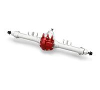RC Essieu pour Axial pour SCX10 II VS4-10 1/10 RC Car Crawler pour Rock Trucks Pièces Construction en Aluminium Usiné Ensemble D'essieux Droits Décalés(Silver,Rear Axle)