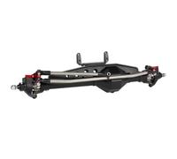 RC Essieu pour Axial pour Wraith 90018 RR10 Bomber pour Capra 1.9UTB SMT10 1/10 RC Crawler Roll Cage DIY CNC Aluminium Diamond Axle Set Parts(Black,Front Axle)