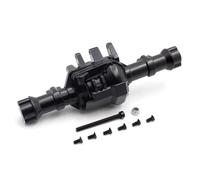 RC Essieu Pour Traxxas Pour TRX-4 Pour Racing 1/10 Coque Boîtier D'essieu Avant Arrière Métal Couvercle Noir Accessoire Modèle Voiture Sur Chenilles RC(Rear)