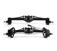 RC Essieux Pour Axial Pour Capra UTB10 1.9 Pour UTB Pour Currie F9 1/10 Métal CNC Axe Portail Avant Arrière RC Pièces Mise Niveau Voiture Sur Chenilles(Black)