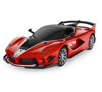 Jamara Voiture télécommandée Ferrari FXX K Evo 1:24 Rouge 27 MHz Licence Officielle Autonomie 1 h