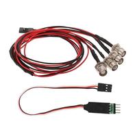 RC Feux Light Compatible avec Axial SCX10 pour Traxxas TRX4 D90 pour HSP 1/10 1/8 RC Car Kit D'éclairage 4 Perles De Lampe 2 Blanches 2 Rouges avec Panneau De Commande De Lampe CH3