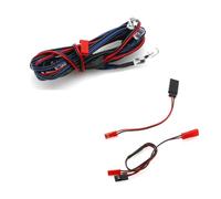 RC Feux Light Compatible avec Axial SCX10 pour Traxxas TRX4 D90 pour HSP pour HPI 1/10 1/8 Voiture RC 5mm 6 Kit D'éclairage 4 Blanc 2 Rouge 5mm avec Câble De Conversion