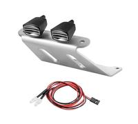 RC Feux Light Compatible avec Tamiya CW-01 Pièces De Mise À Niveau De Châssis De Voiture RC, Accessoires De Modèle De Voiture, Armure De Pare-Chocs Avant en Métal avec Lampe De Voiture