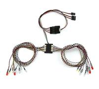 RC Feux Light Compatible avec Tamiya pour HPI pour AXIAL pour Traxxas 1/8 1/10 RC Système D'éclairage De Voiture Feux Avant Et Arrière Clignotants Feux De Freinage