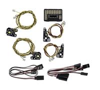 RC Feux Light Compatible avec Traxxas TRX-4 pour Defender 1/10 RC, Kit De Système D'éclairage Avant Et Arrière pour Voiture sur Chenilles, Groupe De Lampes IC