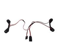 RC Feux Light pour Arrma pour Granite pour Grom Mega 380 Monster 4x4 Brossé 1/18 5 V Éclairage Avant Arrière Phares Antibrouillard Camion Pièces Mise Niveau