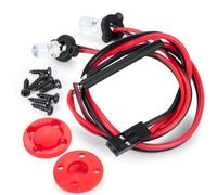 RC Feux Light pour Phoenix VP Vs4-10 Vps09007 1/10 Angel Eyes Bleu Blanc Rouge Phares Feux Arrière RC Amélioration Voiture Pièces(Red)