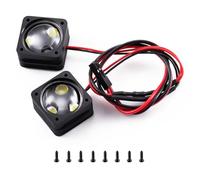 RC Feux Light pour Phoenix VS4-10 1/10 2 Pièces Angel Eyes Bleu Clair Blanc Projecteur Phare RC Crawler Modèle Voiture Décoration(Headlight-2)