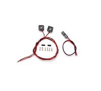 RC Feux Light pour Tamiya pour TRX4 pour Defender pour Bronco pour Scx10 1/14 8x8mm 11x5mm Matériau Plastique Profil D'avertissement Lumière RC Benne Voitures Pièces(White 2)