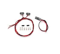 RC Feux Light pour Tamiya pour TRX4 pour Defender pour Bronco pour SCX10 1/14 8x8mm 11x5mm Matériau Plastique Profil D'avertissement Lumière RC Voitures Benne Basculante(White 1)