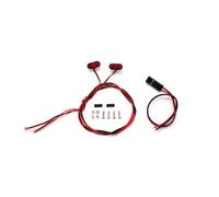 RC Feux Light pour Tamiya pour TRX4 pour Defender pour Bronco pour SCX10 1/14 8x8mm 11x5mm Matériau Plastique Profil D'avertissement Lumière RC Voitures Benne Basculante(Red 1)