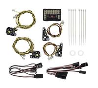RC Feux Light pour Traxxas pour TRX-4 pour Defender 1/10 Kit De Feux Avant Et Arrière IC pour Véhicule Radiocommandé