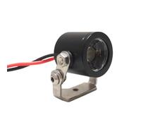 RC Feux Light pour Traxxas pour Trx4 pour Defender pour Axial pour Scx10 II 90046 1/10 1W 3W Modèle Réduit Projecteur avec Support RC Voiture Chenilles(Black,19mm)