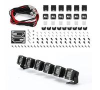RC Feux Light pour Traxxas pour Trx4 pour Trx6 pour Axial 1/10 Carré Plafond Pare-Chocs Projecteur Longue Portée Capot Montant Éclairage l'escalade Voiture Pièces Détachées(Blue)