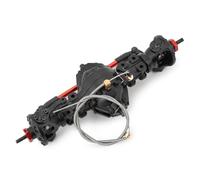 RC Gear Essieu Avant pour Tamiya 1/14 RC Remorque Tracteur Camion Pièces De Mise À Niveau CNC en Alliage Métallique Avant/arrière Axe Différentiel Moyen Engrenage Intégré(Front Axle)