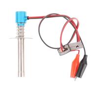 RC Glow Allumeur 6 V-24 V pour Nitro Voitures Bateaux Traxxas HPI Kyosho Redcat Outil d'allumage en métal avec pince crocodile et témoin lumineux Bleu