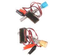 RC Glow Allumeur pour voitures, bateaux et modèles Nitro - 6 V à 24 V - Large plage de tension, connecteur à clip, corps en métal, compatible avec Traxxas, bleu