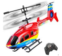 RC Hélicoptère Télécommandé VATOS 3.5CH avec stabilisation, LED, contrôle 2.4GHz, anti-collision, pour enfants 10+ et débutants