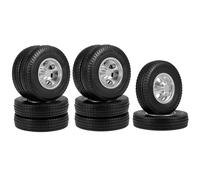 RC Jante de Roue de Moyeu pour Tamiya 1/14 RC Remorque Tracteur Camion Voiture Pièces De Mise À Niveau Pneu Roue Ensemble Complet Moyeu Avant Et Arrière en Métal