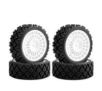 RC Jante de Roue de Moyeu pour Tamiya pour XV-01 pour XV01 pour TA06 pour TT-01 pour TT-02 1/10 RC Pièces De Mise À Niveau Voiture Accessoires 4 Pneu Roue en Caoutchouc(02)