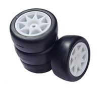 Rc Jeu De Pneus Compatible avec 3Racing pour Sakura M4 M5 pour MST pour TCR pour Tamiya M04 M05 1/10 1/12 RC Drift Car Pneus 58 Mm Roues Hexagonales 12 Mm avec Éponge