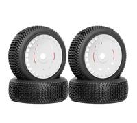 Rc Jeu De Pneus Compatible avec ARRMA pour Talion 6S pour BLX pour Typhon 6S pour Team pour Losi pour HPI pour Kyosho Pneus Et Roues pour Voiture RC 1/8 4 Pièces, Hexagone De 17 Mm
