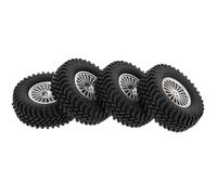 Rc Jeu De Pneus Compatible avec Axial pour SCX10 D90 D110 pour Tamiya CC01 1:10 RC Rock Crawler 4 PCS 98mm 1,9 Pouces Pneus en Caoutchouc pour Voiture RC