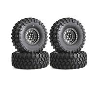 Rc Jeu De Pneus Compatible avec Axial SCX10 pour Wraith pour Capra pour Traxxas TRX4 4PCS 135mm Metal 2.2 Beadlock Wheel Rim Pneu Set pour 1/10 RC Crawler Car