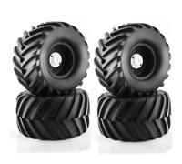 Rc Jeu De Pneus Compatible avec Mk2 pour Axial pour Kyosho pour Tamiya pour HPI 1/10 RC Monster Truck - 4 Roues Et Pneus 183 Mm - Pièces Détachées(Black)