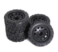 Rc Jeu De Pneus Compatible avec TRAXXAS pour MAXX pour ARRMA pour Granite pour KRATON pour Outcast 1/10 pour Monster Stunt Truck Pneu 110mm 12mm Et 14mm Hex