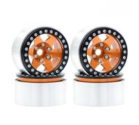 Rc Jeu De Pneus Compatible avec Traxxas pour TRX4 SCX10 pour Voitures À Chenilles Axiales 1/10, 4 Pièces, Roues en Alliage Beadlock, Jantes, Moyeux, Pneus De Voiture RC(Color1)